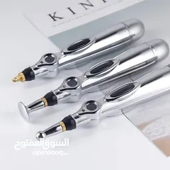  5 جهاز قلم المساج كهرباء ثلاث رؤوس 9 درجات يعمل بالنبضات الكهربائية مساج الاعصاب و العضلات