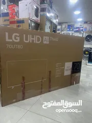  3 شاشه ال جي 70 بوصه سمارت فوركي رسيفر داخلي موديل 8000 سعر حرق موديل 2025