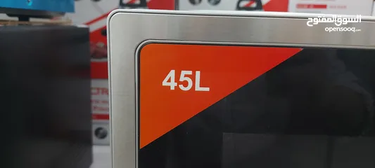  5 ميكرويف سعررررر حررررق كراون 45 لتر مع شواية لون سلفر شاشة ال اي دي 1000 watt