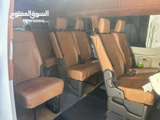  6 باص فان10ركاب لنقل الركاب والسياح وخدمات التوصيل من والى المطار والمعابر الحدوديه والجولات السياحيه