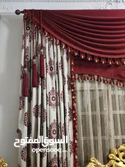  5 طقم كنب خشب زان مصري ل 10 اشخاص وستائر كالجديد  Egyptian beech wood sofa set for 10 people and curta