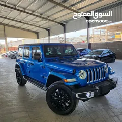  6 Jeep wrangler 4xe 2021 hybrid plug-in  2000c turbo charger 375 hp