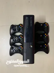  1 X BOX 360 “(WITH 5 CONTROLLER)” AND 30 GAMES