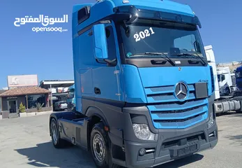  2 راس تريلا مرسيدس اكتروس  MP5 قياس 1851 موديل 2021  حرة المانية