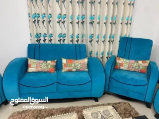  2 طقم كنب شبه جديد مستعملش