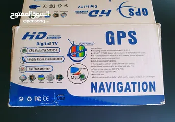  5 جهاز GPS ملاحة احترافي بشاشة لمس عالية الدقة (800×480) مزود بتلفزيون رقمي