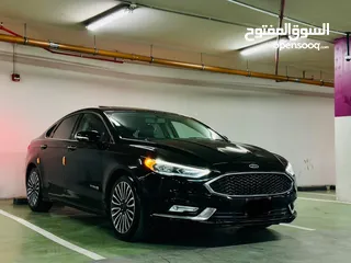  5 فورد فيوجن تيتانيوم لون اسود ملوكي 2018 فحص 3 جيد كلين تايتل بسعر مغري قابل للبدل