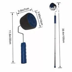  4 رول دهان PINTER ROLLER قابل للتعبئه رول الدهان 7 قطع مع عصا