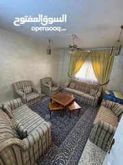  1 طقم كنب خشب كامل جيد  جديد مرتب