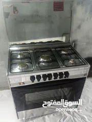  2 فرن غاز يونيفرسال 90 سم ستانلس ستيل
