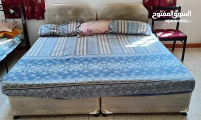  1 raha double bed with matress