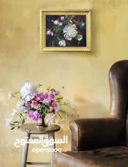  7 لوحتين طبيعة صامتة ورد، لوحات زيتية لديكور المنزل الراقي