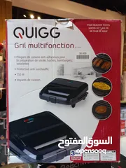  1 صانع الوافل QUIGG 3 في 1 ،750 واط ؛ 3 أطباق خَبز غير قابلة للالتصاق ، قابلة للتبديل ؛ لتحضير 11 قطعة