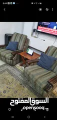  4 طقم كنب مورس عشر مقاعد تنتين ثلاثية وأربعة مفردة خشب زان تقيل بحالة جيدة