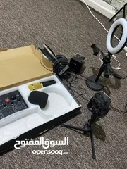  2 عدة تسجيل ستيديو او بث كامله  استعمال مره وحده فقط