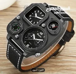  2 ساعات Oulm مناسبه لليد 3 عقارب + بوصله ماركه
