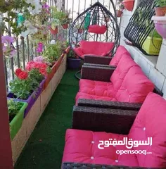  24 اختيارك الصح  طقم راتان 5 مقاعد 125د + طاولة وسط .. شامل التوصيل داخل عمان  يتوفر اطقم راتان سباعي