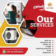  5 home appliances services AC repair and fixing , fridge repairing, washing machine,  ,