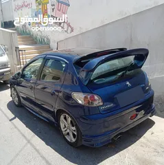  5 بيجو 206 موديل 2004 جير اوتوماتيك توب ترونيك ماتور 1400cc، الأجمل في الأردن