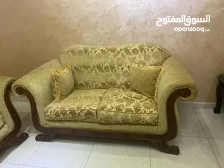  2 طقم كنب خشب زان