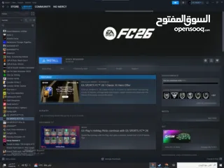  11 حساب ستيم اسطووري بسعر حرقق عليه كل الالعاب الي ببالك