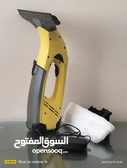  1 جهاز تنظيف النوافذ كارشر WV 2 أسود مع فرشاة وممسحة