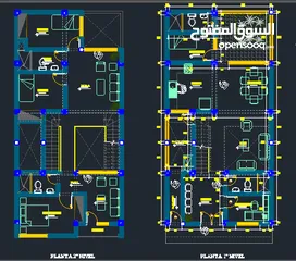  10 عمل مشاريع سكتش اب sketch up اوتوكادAUTOCAD وريفيتREVIT