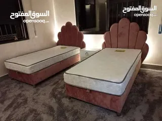  5 تخوت مفرد شباب قياس 190×90 كفاله 5سنوات سنوات خشب لامنيت 18م بدون فرشه