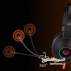  10 Meetion HP012 RGB 7.1 Virtual Surround Sound Gaming Headset USB سماعات جينمغ العاب