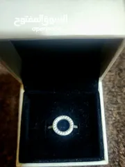  4 Pandora Signature Silver ring  with clear cubic zirconia Pandora Signature Pandora Signature