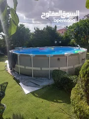  17 اكبر عرض وتحطيم للاسعار على مسبح انتكس INTEX SWIMMING Pool  بققطر 610سم وعمق رهيب 132سم