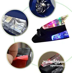  2 أضواء تعمل بالرياح على شكل زعنفة قرش Wind Powered Shark Fin LED Light