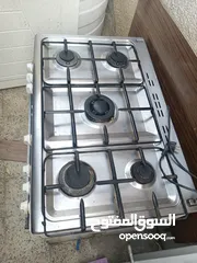  2 غاز 5 عيون مستعمل مع ساعة وبربيش