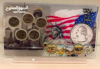  11 ستاندات منوعه عالميه يحتوي بالداخل على قطع معدنيه وفضيه انسر
