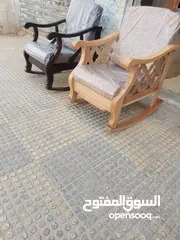  16 كراسي هزاز كوبرا خشب زان / مورس الاردن