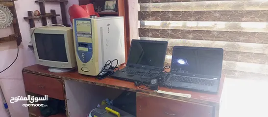  1 لاب توب عدد 2 وكمبيوتر نوعيه قديمه استعمال خفيف نوع لاب HB ونوع acer ونوع الكمبيوتر PHILIPs البيع كو
