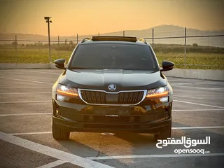  3 سكودا كاروك 2019/اتوماتيك ماتور 1500 بنزين فل الفل  فتحة سقف بانوراما
