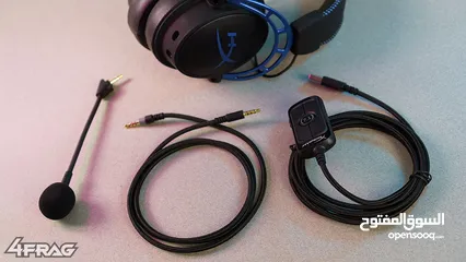  13 سماعة hyper x alpha s للبيع مستعمله بحاله جيده جدا هايبر اكس الفا س لون ازرق و اسود