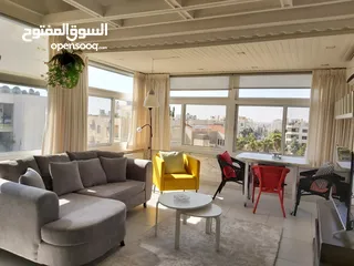  2 شقة روف مفروشة للايجار غرفتين نوم في عبدون