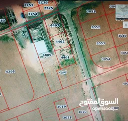  2 بيع قطعة أرض تجاري على شارعين  عرض 20m في بلدة الجيزه بسعر مغري