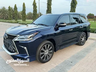  9 لكزس LX 570 s سبورت خليجي 2018 اللون ديواني كحلي مميز