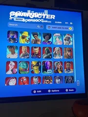  2 حساب فورت نايت ملان سكنات ايتم شوب للبدل على حساب آخر