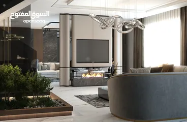  11 شقة طابق ارضي مساحة 190 متر / حي الصحابه - رجم عميش