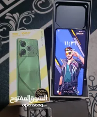  6 تكنو بوفا 6 برو 5g  جهاز نظيف ومكفول وياه ملحقاته  ذاكره 256 رام 12+12 شاشه سوبر امويلد بصمه بالشاشه