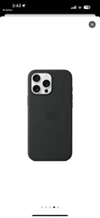  4 كفر آيفون 16 برو ماكس الأصلي آبل لون اسود Apple Original IPhone 16 Pro Max Silicone Case Black