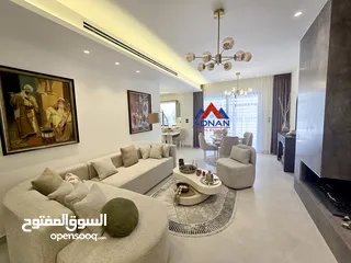  2 عبدون شقة مفروشة جديدة ارضية مع حديقة و مدخل خاص