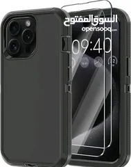  15 كفر defender الاصلي الاصدار الثاني 4 طبقات حماية خلفية و اطار حماية مع لزقة شاشة ضد الصدمات و الكسر