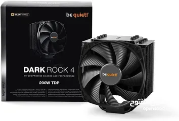  1 be quiet! Dark Rock 4 200W TDP CPU Cooler Intel 1700 1200 2066 1150 1151 1155 2011 Square ILM  AMD