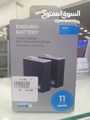  1 GoPro battery Enduro Hero 9/10/11 Black 2pcs pack   بطارية جو برو إندورو هيرو 9/10/11 أسود 2 قطعة