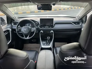  18 تويوتا راف فور ليميتد هايبرد موديل 2019 فل كامل أعلى صنف مع بانوراما للبيع